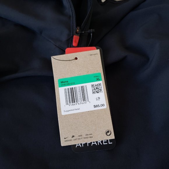 Ohio State Buckeyes 1/4 Zip On Field Jacket Mens Large Black Red Nike NCAA NWT - Picture 13 of 15